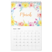Waterverf Floral Gardens Agenda 2018 Kalender (Mar 2027)