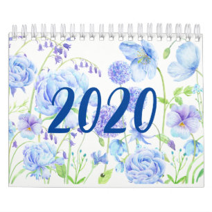 Waterverf Floral Gardens Agenda 2020 Kalender