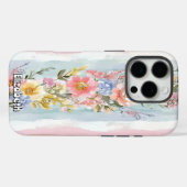 Waterverf Floral Garland Pattern Case-Mate iPhone Case (Achterkant (horizontaal))