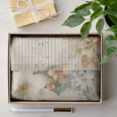 Waterverf Floral  geïnspireerd tissuepapier (Geschenk)