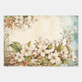 Waterverf Floral  geïnspireerde wikkellakens Inpakpapier Vel (Voorkant 3)