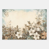 Waterverf Floral  geïnspireerde wikkellakens Inpakpapier Vel (Voorkant)