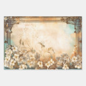 Waterverf Floral geïnspireerde wikkellakens Inpakpapier Vel (Voorkant 3)