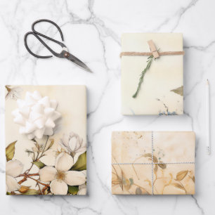 Waterverf Floral  geïnspireerde wikkellakens Inpakpapier Vel