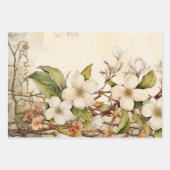 Waterverf Floral  geïnspireerde wikkellakens Inpakpapier Vel (Voorkant 3)