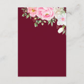 Waterverf Floral Geometric Wedding RSVP Kaartje (Achterkant)