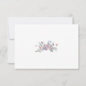 Waterverf Floral Geometric Wedding RSVP Kaartje (Achterkant)