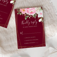 Waterverf Floral Geometric Wedding