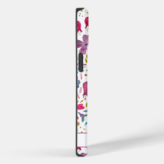 Waterverf Floral - Gepersonaliseerd Case-Mate iPhone Case (Achterkant / Rechts)