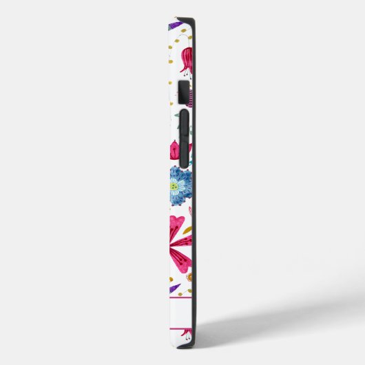 Waterverf Floral - Gepersonaliseerd Case-Mate iPhone Case (Achterkant / Links)