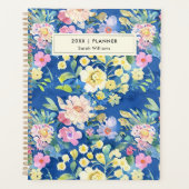 Waterverf Floral - Gepersonaliseerd Planner (Voorkant)