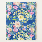 Waterverf Floral - Gepersonaliseerd Planner (Achterkant)