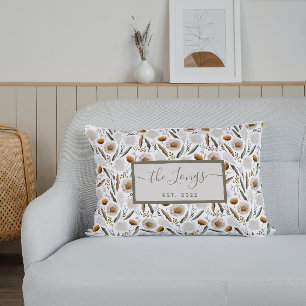 Waterverf Floral - Gepersonaliseerd Sierkussen Kussen