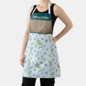  Waterverf Floral gepersonaliseerde voornaam Schort (Insitu)