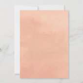 Waterverf Floral Girl Baby shower Kaart (Achterkant)