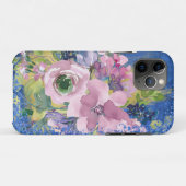 Waterverf Floral Glitter Case-Mate iPhone Case (Achterkant (horizontaal))