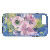 Waterverf Floral Glitter Case-Mate iPhone Case (Achterkant (Horizontaal))