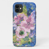 Waterverf Floral Glitter Case-Mate iPhone Case (Achterkant)
