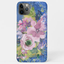 Waterverf Floral Glitter Case-Mate iPhone Case
