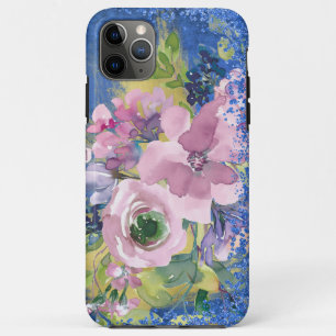 Waterverf Floral Glitter Case-Mate iPhone Case