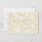 Waterverf Floral + Gold Accent RSVP-kaart - donker Kaart (Achterkant)
