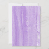 Waterverf Floral Gold Calligraphy Quinceanera Kaart (Achterkant)