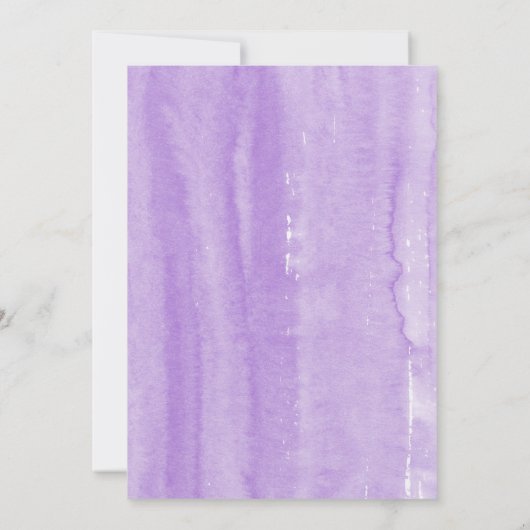 Waterverf Floral Gold Calligraphy Quinceanera Kaart (Achterkant)