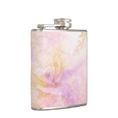 *~* Waterverf Floral Gold Lavender Peach Glitter Heupfles (Rechts)