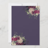 Waterverf Floral gold sequenties kleden Quinceañer Kaart (Achterkant)