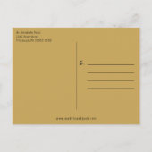 Waterverf Floral Gold String Lights Vrijgezellenfe Uitnodiging Briefkaart (Achterkant)