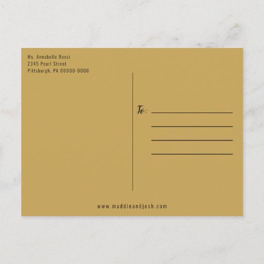 Waterverf Floral Gold String Lights Vrijgezellenfe Uitnodiging Briefkaart (Achterkant)