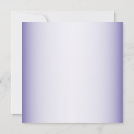 Waterverf Floral Golden Geometric Paars Wedding Kaart (Achterkant)