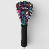 Waterverf Floral Golfheadcover (Voorkant)