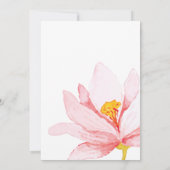 Waterverf Floral Graduation Party Invitation. Kaart (Achterkant)