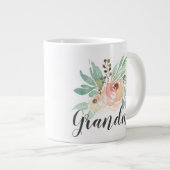 Waterverf Floral Grandma Grote Koffiekop (Voorkant rechts)