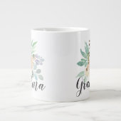 Waterverf Floral Grandma Grote Koffiekop (Voorkant)