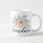 Waterverf Floral Grandma Grote Koffiekop (Rechts)