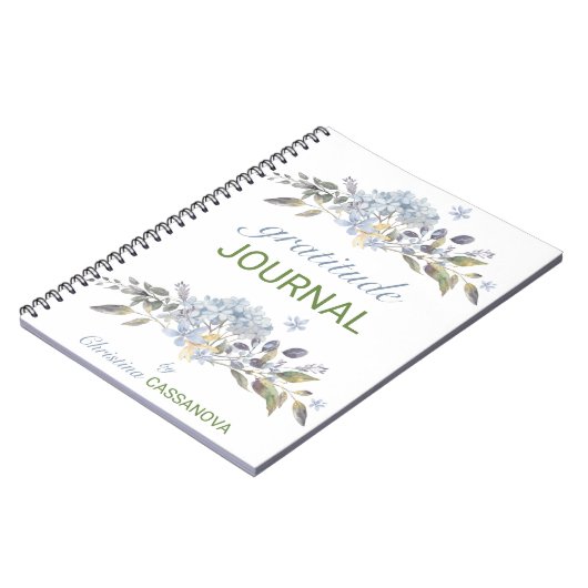  Waterverf Floral Gratitude Journal Notitieboek (Linkerzijde)