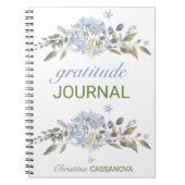 Waterverf Floral Gratitude Journal Notitieboek (Voorkant)