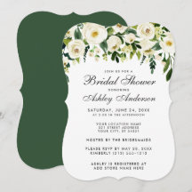 Waterverf Floral Green White Vrijgezellenfeest GB