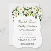 Waterverf Floral Green White Vrijgezellenfeest GSB Kaart (Voorkant)