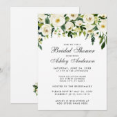 Waterverf Floral Green White Vrijgezellenfeest Kaart (Voorkant / Achterkant)