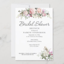 Waterverf Floral Greenery Bridal Brunch