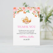 Waterverf Floral Greenery Teapot Party Birthday Bedankkaart (Staand voorkant)