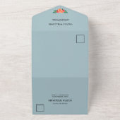 Waterverf Floral Greenery Vrijgezellenfeest Recipe All In One Uitnodiging (Buitenkant)