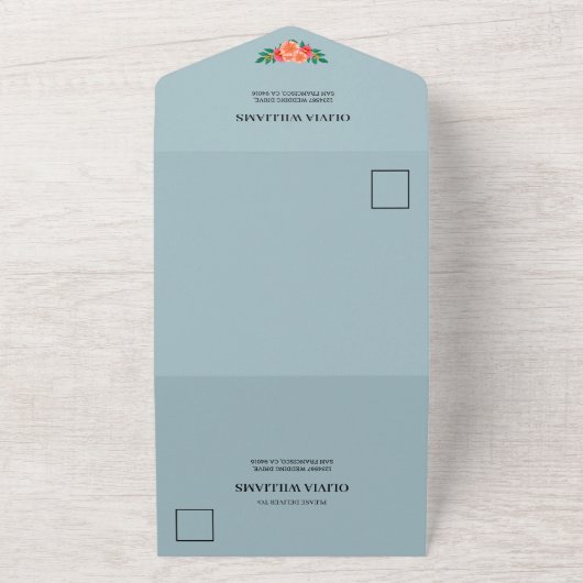 Waterverf Floral Greenery Vrijgezellenfeest Recipe All In One Uitnodiging (Buitenkant)