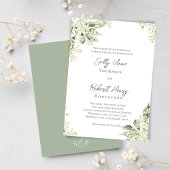 Waterverf Floral Greenery Wedding Kaart