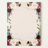 Waterverf Floral Hallo 2020 Cute Planner (Achterkant)