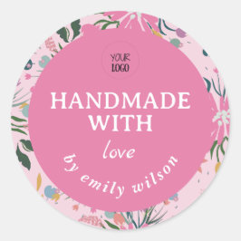  Waterverf Floral Handgemaakte Verpakking Ronde Sticker