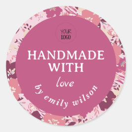  Waterverf Floral Handgemaakte Verpakking Ronde Sticker